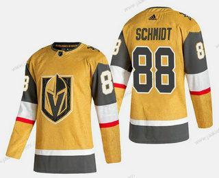 Adidas Miesten Vegas Golden Knights #88 Nate Schmidt Kulta 2020-21 Vaihtopaita Ommeltu Paita