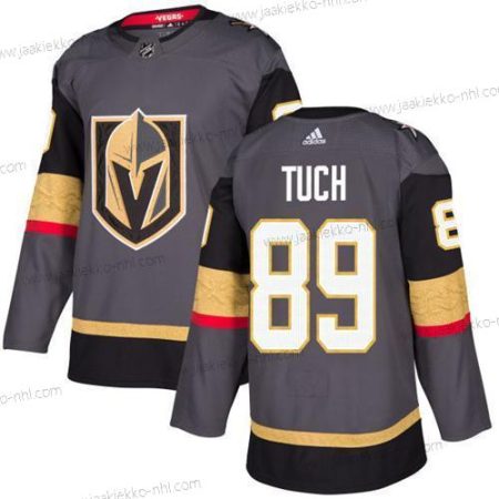 Adidas Miesten Vegas Golden Knights #89 Alex Tuch Harmaa Kotiottelupaita Aito Ommeltu NHL Paita