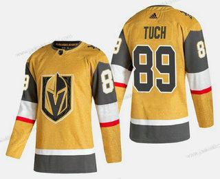 Adidas Miesten Vegas Golden Knights #89 Alex Tuch Kulta 2020-21 Vaihtopaita Ommeltu Paita