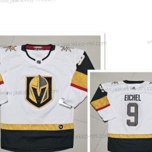 Adidas Miesten Vegas Golden Knights #9 Jack Eichel Valkoinen Kolmas paita Aito Ommeltu NHL Paita