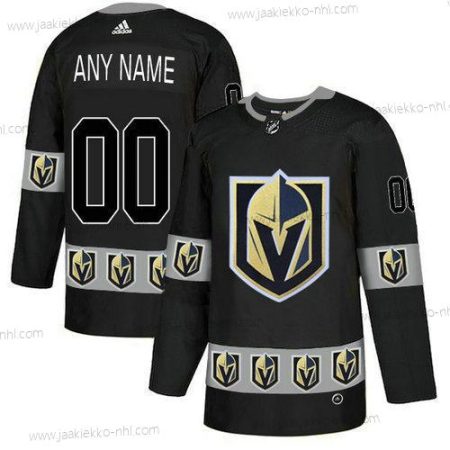 Adidas Miesten Vegas Golden Knights Mukautettu Musta Maajoukkue Logos Paita