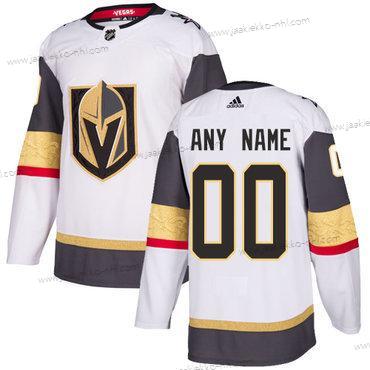 Adidas Miesten Vegas Golden Knights Mukautettu Valkoinen Aito Ommeltu NHL Paita