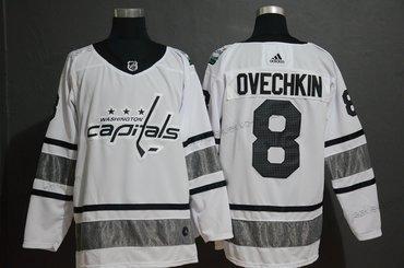 Adidas Miesten Washington Capitales 8 Alexander Ovechkin Valkoinen 2019 NHL All-Star Game Paita