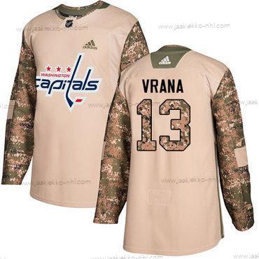 Adidas Miesten Washington Capitals #13 Jakub Vrana Maastokuvio Aito 2017 Veterans Day Ommeltu NHL Paita