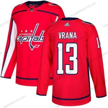 Adidas Miesten Washington Capitals #13 Jakub Vrana Punainen Kotiottelupaita Aito Ommeltu NHL Paita