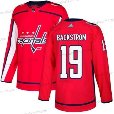 Adidas Miesten Washington Capitals #19 Nicklas Backstrom Punainen Kotiottelupaita Aito Ommeltu NHL Paita