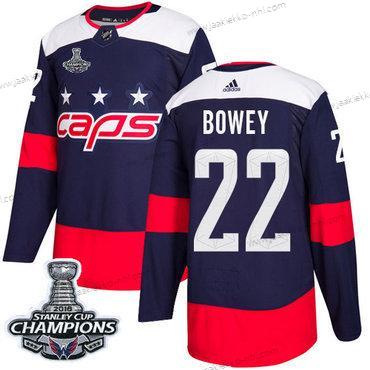 Adidas Miesten Washington Capitals #22 Madison Bowey Laivastonsininen Aito 2018 Stadium Series Stanley Cup Final Champions Ommeltu NHL Paita