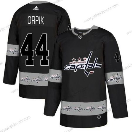 Adidas Miesten Washington Capitals #44 Brooks Orpik Musta Maajoukkue Logos Paita