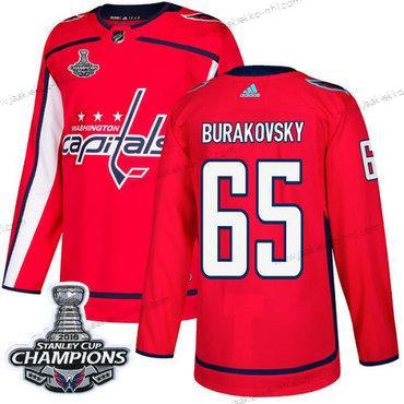 Adidas Miesten Washington Capitals #65 Andre Burakovsky Punainen Kotiottelupaita Aito Stanley Cup Final Champions Ommeltu NHL Paita