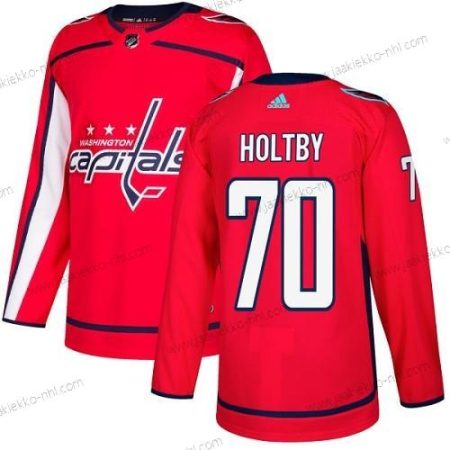 Adidas Miesten Washington Capitals #70 Braden Holtby Punainen Kotiottelupaita Aito Ommeltu NHL Paita