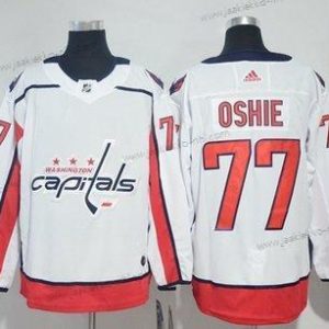 Adidas Miesten Washington Capitals #77 T. J. Oshie Valkoinen Road Aito Ommeltu NHL Paita