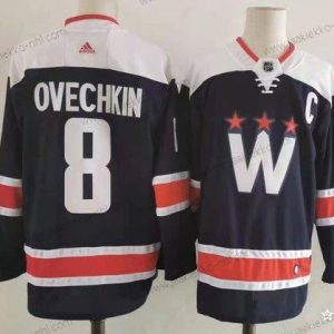 Adidas Miesten Washington Capitals #8 Alex Ovechkin New Laivastonsininen Sininen Ommeltu NHL Paita