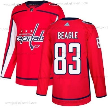 Adidas Miesten Washington Capitals #83 Jay Beagle Punainen Kotiottelupaita Aito Ommeltu NHL Paita