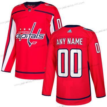 Adidas Miesten Washington Capitals Mukautettu Punainen Ommeltu NHL 2017-2018 Jääkiekko Paita