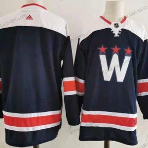 Adidas Miesten Washington Capitals Tyhjä New Laivastonsininen Sininen Ommeltu NHL Paita