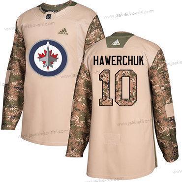 Adidas Miesten Winnipeg Jets #10 Dale Hawerchuk Maastokuvio Aito 2017 Veterans Day Ommeltu NHL Paita