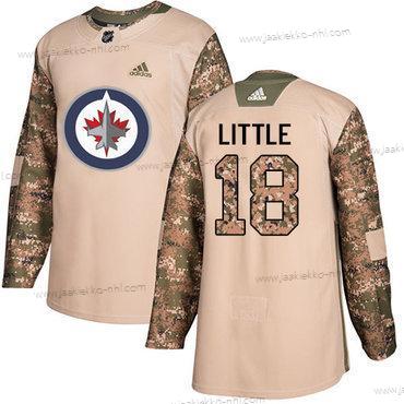 Adidas Miesten Winnipeg Jets #18 Bryan Little Maastokuvio Aito 2017 Veterans Day Ommeltu NHL Paita