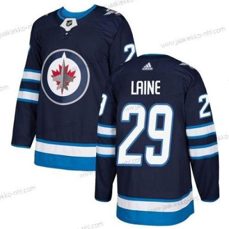 Adidas Miesten Winnipeg Jets #29 Patrik Laine Laivastonsininen Sininen Kotiottelupaita Aito Ommeltu NHL Paita