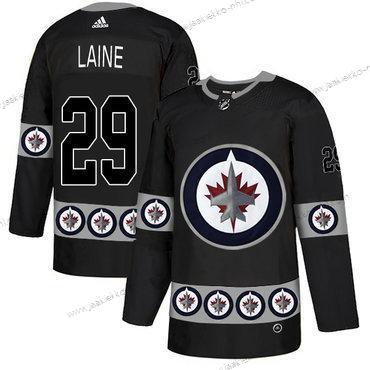 Adidas Miesten Winnipeg Jets #29 Patrik Laine Musta Maajoukkue Logos Paita