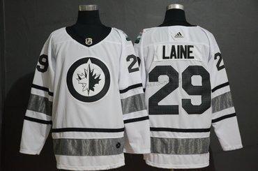 Adidas Miesten Winnipeg Jets 29 Patrik Laine Valkoinen 2019 NHL All-Star Paita