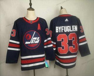 Adidas Miesten Winnipeg Jets #33 Dustin Byfuglien Laivastonsininen Sininen 2019 Heritage Klassinen Ommeltu NHL Paita