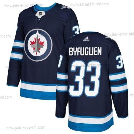 Adidas Miesten Winnipeg Jets #33 Dustin Byfuglien Laivastonsininen Sininen Kotiottelupaita Aito Ommeltu NHL Paita