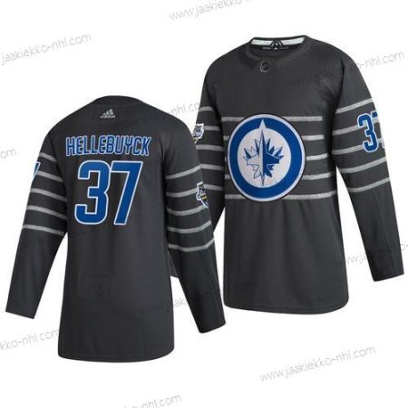 Adidas Miesten Winnipeg Jets #37 Connor Hellebuyck Harmaa 2020 NHL All-Star Game Paita