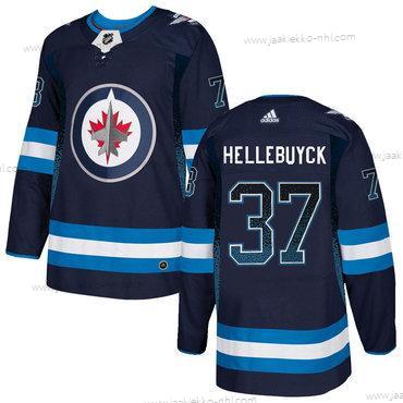 Adidas Miesten Winnipeg Jets #37 Connor Hellebuyck Laivastonsininen Paita