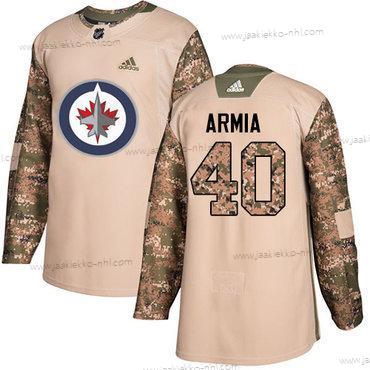 Adidas Miesten Winnipeg Jets #40 Joel Armia Maastokuvio Aito 2017 Veterans Day Ommeltu NHL Paita