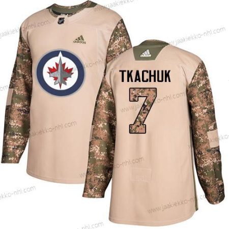 Adidas Miesten Winnipeg Jets #7 Keith Tkachuk Maastokuvio Aito 2017 Veterans Day Ommeltu NHL Paita