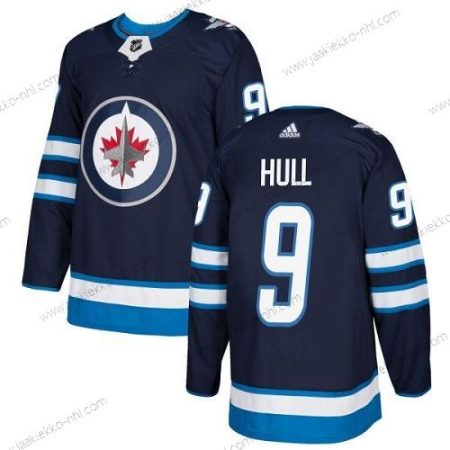 Adidas Miesten Winnipeg Jets #9 Bobby Hull Laivastonsininen Sininen Kotiottelupaita Aito Ommeltu NHL Paita