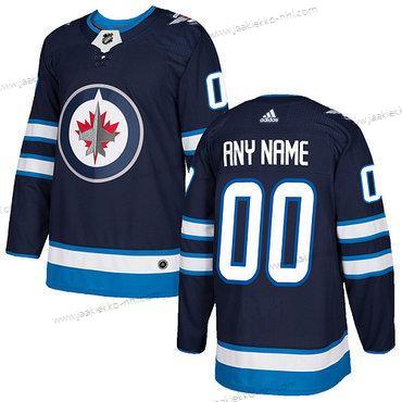 Adidas Miesten Winnipeg Jets Mukautettu 2017-2018 Jääkiekko Sininen Ommeltu NHL Paita