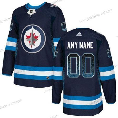 Adidas Miesten Winnipeg Jets Mukautettu Laivastonsininen Paita