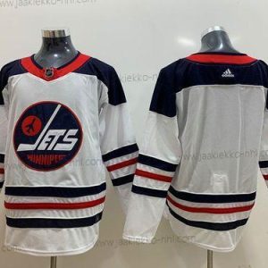 Adidas Miesten Winnipeg Jets Valkoinen Mukautettu Made Fanatics Branded Vaihtopaita Pelaaja Paita