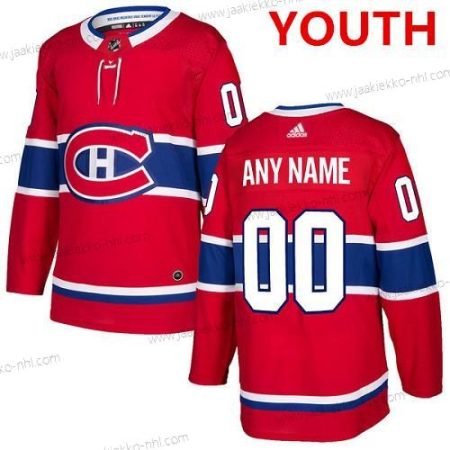 Adidas Montreal Canadiens Mukautettu Aito Punainen Kotiottelupaita NHL Paita