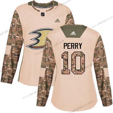 Adidas Naisten Anaheim Ducks #10 Corey Perry Maastokuvio Aito 2017 Veterans Day Ommeltu NHL Paita