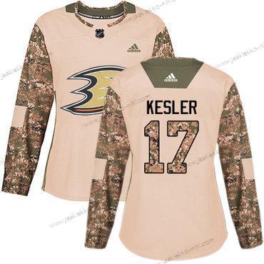 Adidas Naisten Anaheim Ducks #17 Ryan Kesler Maastokuvio Aito 2017 Veterans Day Ommeltu NHL Paita