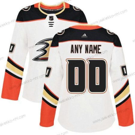 Adidas Naisten Anaheim Ducks Mukautettu Valkoinen Aito Paita