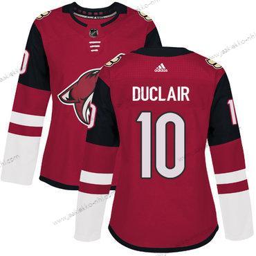 Adidas Naisten Arizona Coyotes #10 Anthony Duclair Punainen Kotiottelupaita Aito Ommeltu NHL Paita