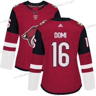 Adidas Naisten Arizona Coyotes #16 Max Domi Punainen Kotiottelupaita Aito Ommeltu NHL Paita