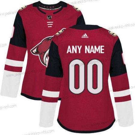 Adidas Naisten Arizona Coyotes Mukautettu Aito Punainen Kotiottelupaita NHL Paita