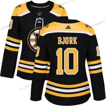 Adidas Naisten Boston Bruins #10 Anders Bjork Musta Kotiottelupaita Aito Ommeltu NHL Paita