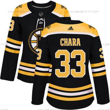 Adidas Naisten Boston Bruins #33 Zdeno Chara Musta Kotiottelupaita Aito Ommeltu NHL Paita