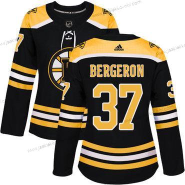 Adidas Naisten Boston Bruins #37 Patrice Bergeron Musta Kotiottelupaita Aito Ommeltu NHL Paita