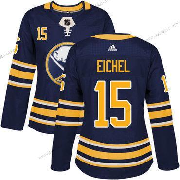 Adidas Naisten Buffalo Sabres #15 Jack Eichel Laivastonsininen Sininen Kotiottelupaita Aito Ommeltu NHL Paita