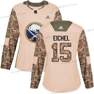 Adidas Naisten Buffalo Sabres #15 Jack Eichel Maastokuvio Aito 2017 Veterans Day Ommeltu NHL Paita