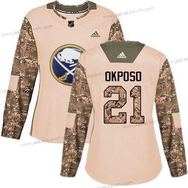 Adidas Naisten Buffalo Sabres #21 Kyle Okposo Maastokuvio Aito 2017 Veterans Day Ommeltu NHL Paita