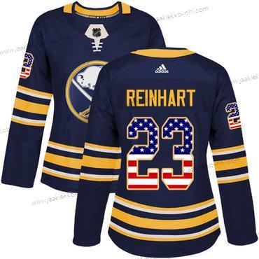 Adidas Naisten Buffalo Sabres #23 Sam Reinhart Laivastonsininen Sininen Kotiottelupaita Aito USA Flag Ommeltu NHL Paita