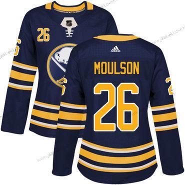 Adidas Naisten Buffalo Sabres #26 Matt Moulson Laivastonsininen Sininen Kotiottelupaita Aito Ommeltu NHL Paita