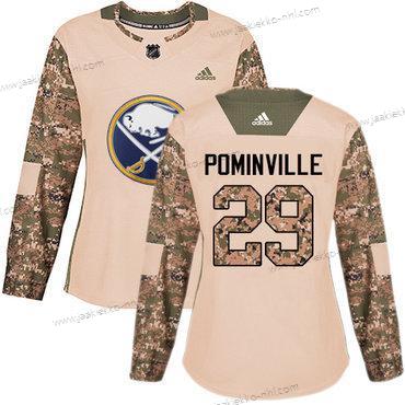 Adidas Naisten Buffalo Sabres #29 Jason Pominville Maastokuvio Aito 2017 Veterans Day Ommeltu NHL Paita